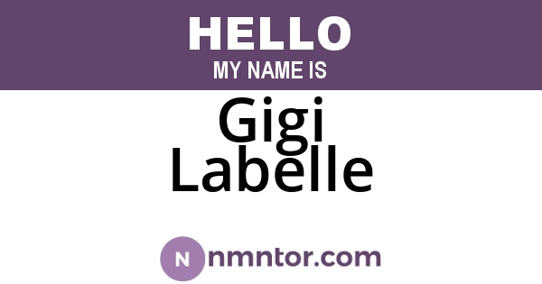 Gigi Labelle