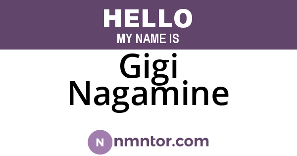 Gigi Nagamine