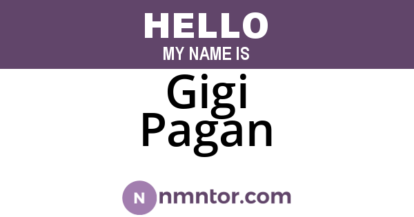 Gigi Pagan