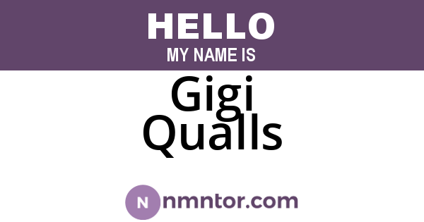 Gigi Qualls