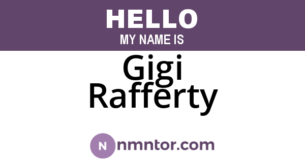 Gigi Rafferty