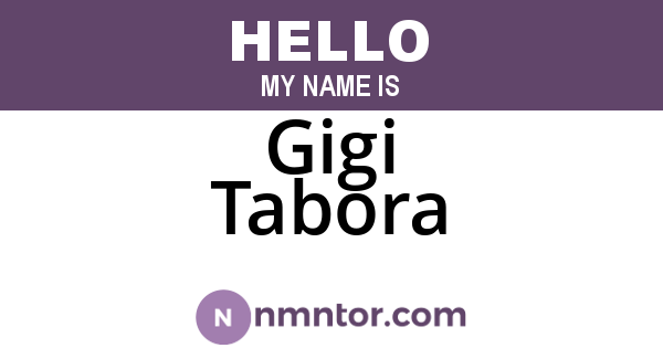 Gigi Tabora