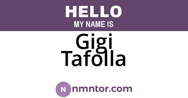 Gigi Tafolla