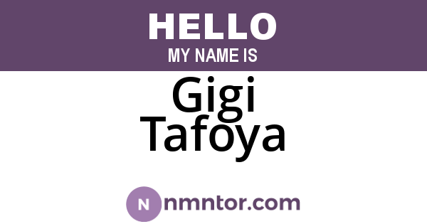 Gigi Tafoya