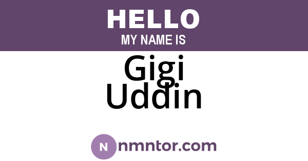 Gigi Uddin