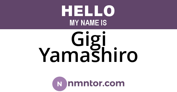 Gigi Yamashiro