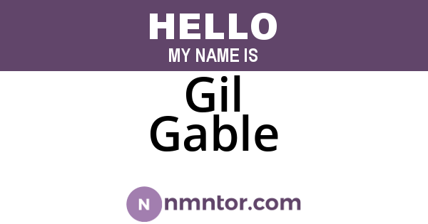 Gil Gable