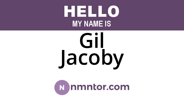 Gil Jacoby