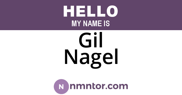 Gil Nagel