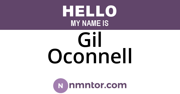 Gil Oconnell