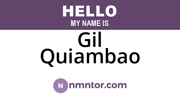 Gil Quiambao