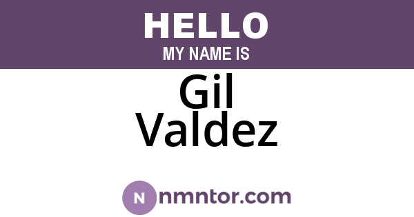 Gil Valdez