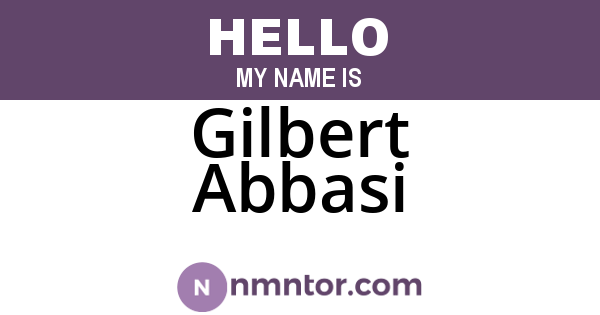 Gilbert Abbasi