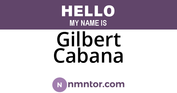 Gilbert Cabana