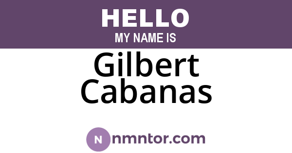 Gilbert Cabanas