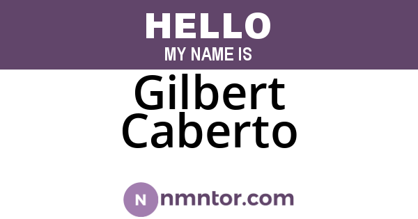Gilbert Caberto