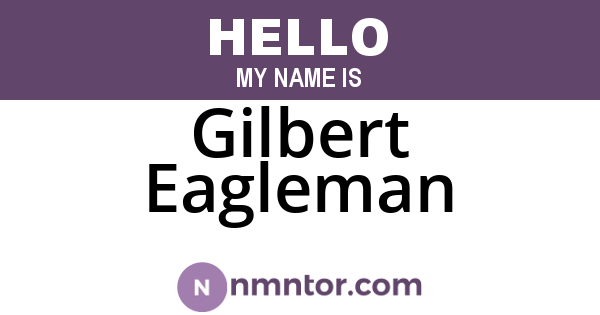 Gilbert Eagleman