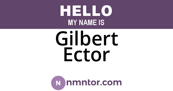 Gilbert Ector