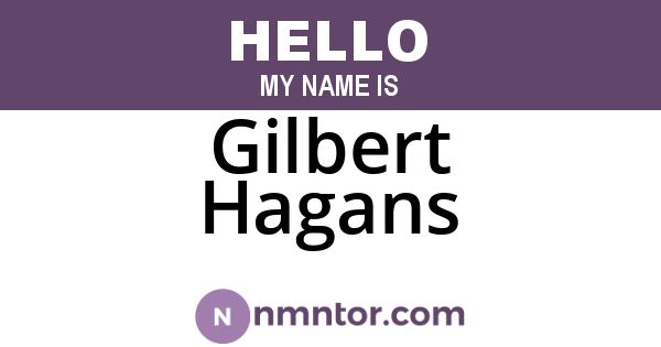 Gilbert Hagans