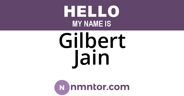 Gilbert Jain