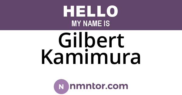 Gilbert Kamimura