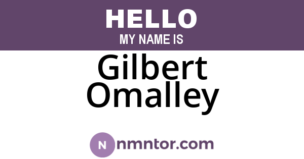 Gilbert Omalley