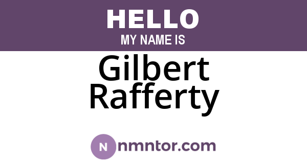 Gilbert Rafferty