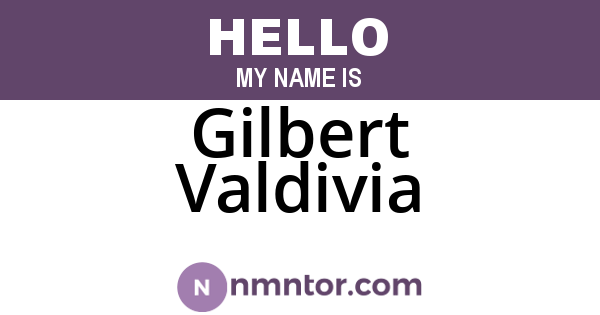 Gilbert Valdivia