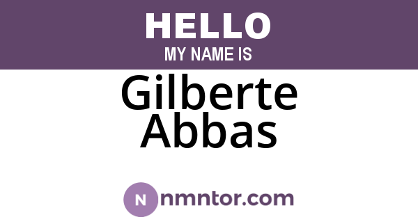 Gilberte Abbas