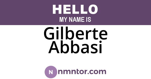 Gilberte Abbasi