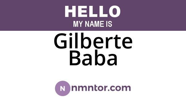 Gilberte Baba