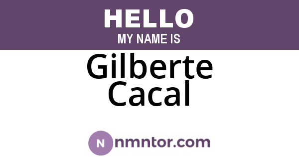 Gilberte Cacal