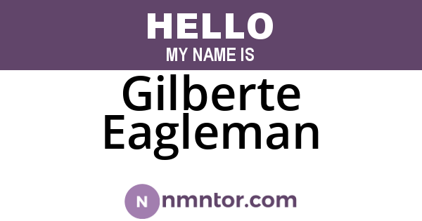 Gilberte Eagleman