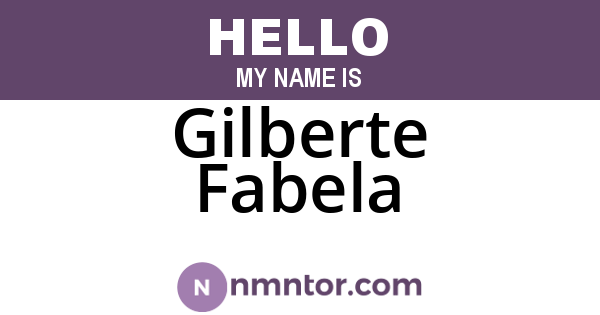 Gilberte Fabela