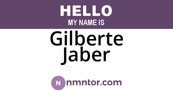 Gilberte Jaber