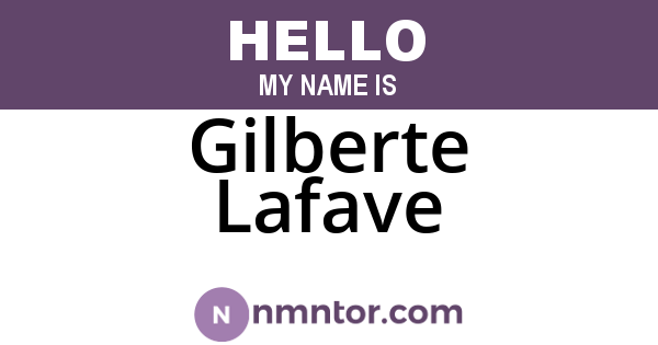 Gilberte Lafave