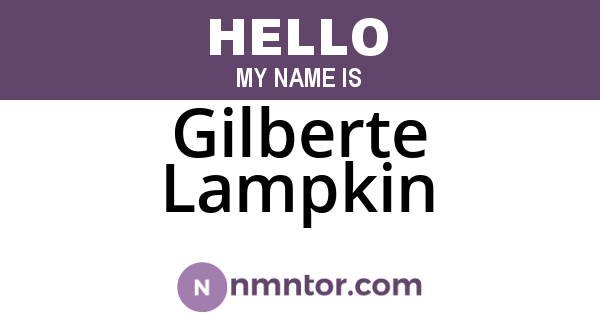 Gilberte Lampkin