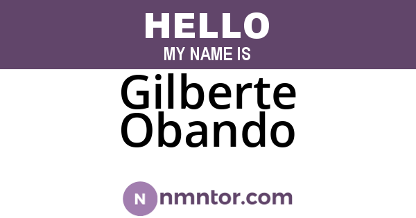 Gilberte Obando