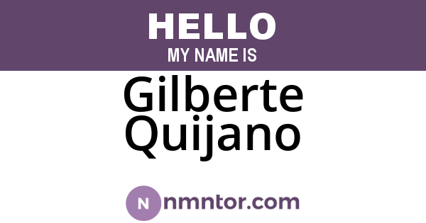 Gilberte Quijano
