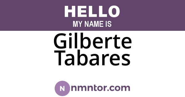 Gilberte Tabares