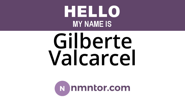 Gilberte Valcarcel