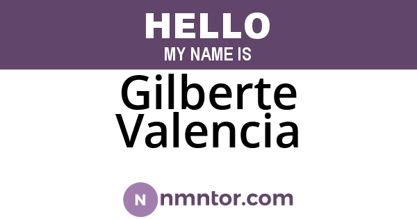 Gilberte Valencia