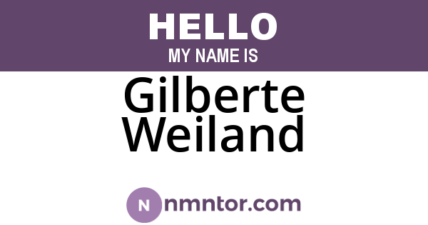 Gilberte Weiland