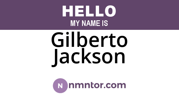 Gilberto Jackson