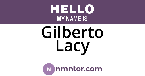 Gilberto Lacy