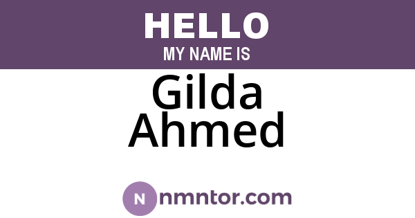 Gilda Ahmed