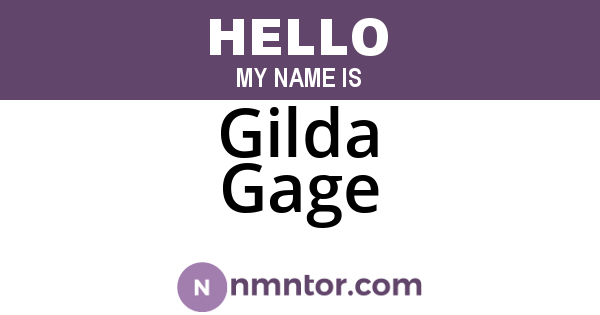 Gilda Gage