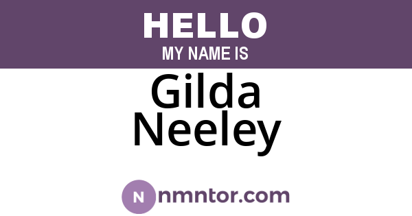 Gilda Neeley