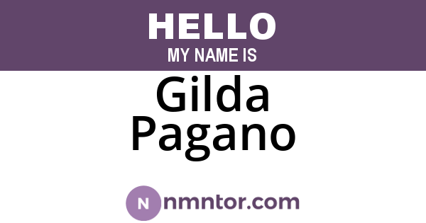 Gilda Pagano