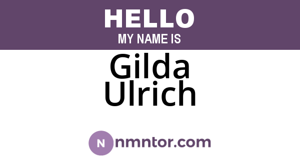 Gilda Ulrich